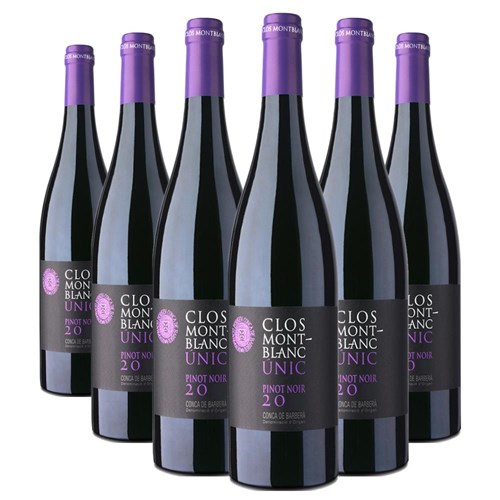 Case of 6 Clos Montblanc Unic Pinot Noir 75cl Red Wine